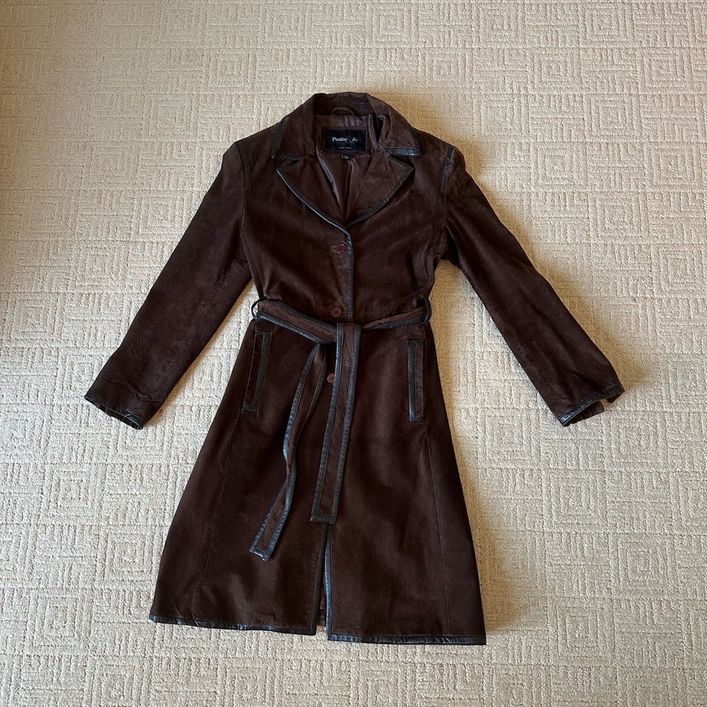Pasha & Jo Dark Brown Trench Coat